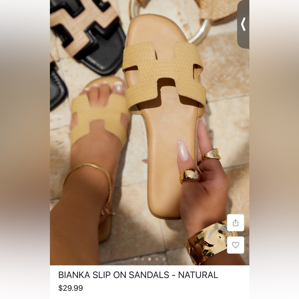 Miss Lola Tan Sandals